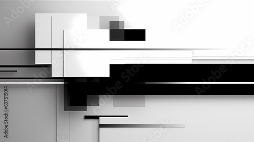 Sleek and minimalist abstract composition featuring clean lines and negative space - great for corporate presentations. Suprematism and modern art style background.