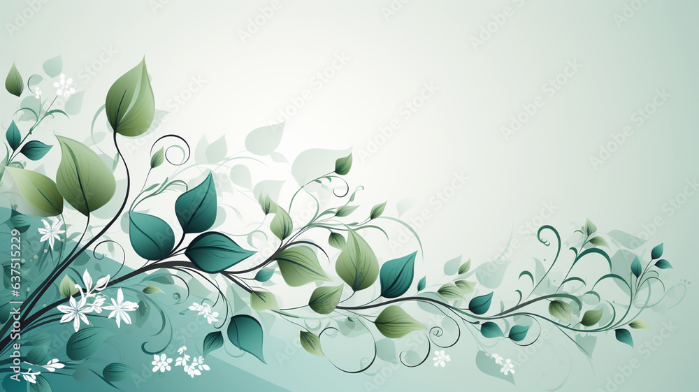 Obraz premium AI generated foliage background with place for text