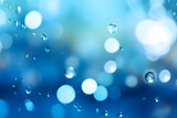 bokeh background. blurry blue water droplets on a textured background. blue bokeh backdrop image.