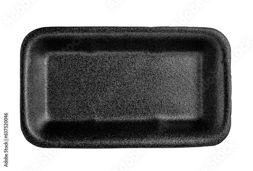 Empty foam food container transparent png