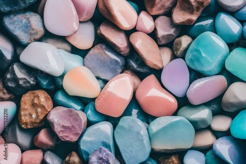 background of colorful stones