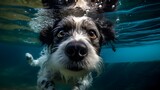 Hund Unterwasser Fotografiert, AI generiert