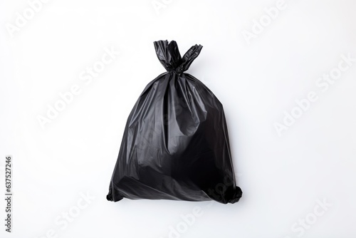 garbage bag isolated on white