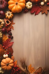 Thanksgiving day holiday poster.
