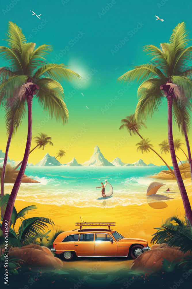 Summer vibe poster.