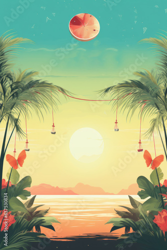 Summer vibe poster.