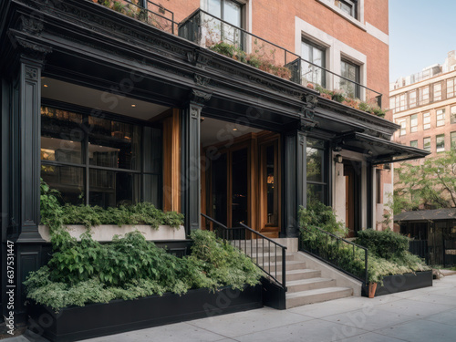Wallpaper Mural Digital photo of a beautiful apartment with a lot of greenery growing on the facade, dreamy biophilic design Torontodigital.ca