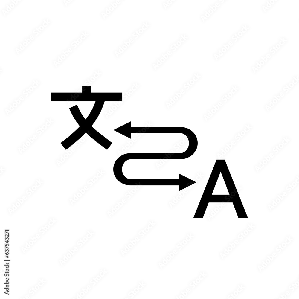 translator, translation - vector icon translator, translation - vector icon