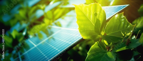 Solar field panels producin...