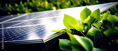 Solar field panels producin...