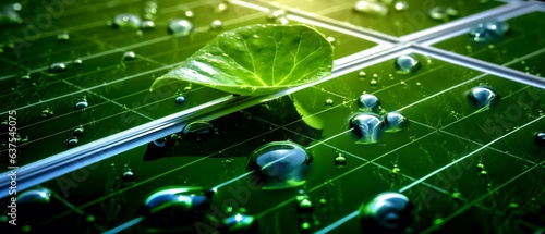 Solar field panels producin...
