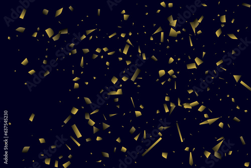 Abstract golden confetti. Decorative element. Luxury background for your design.