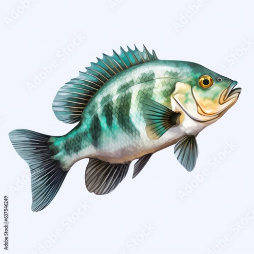 Colorful fish isolated