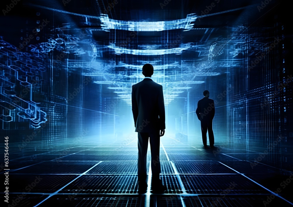 Obraz premium Brain neural human head, mind artificial intelligence technology, ai concept cyborg science brain with neurons