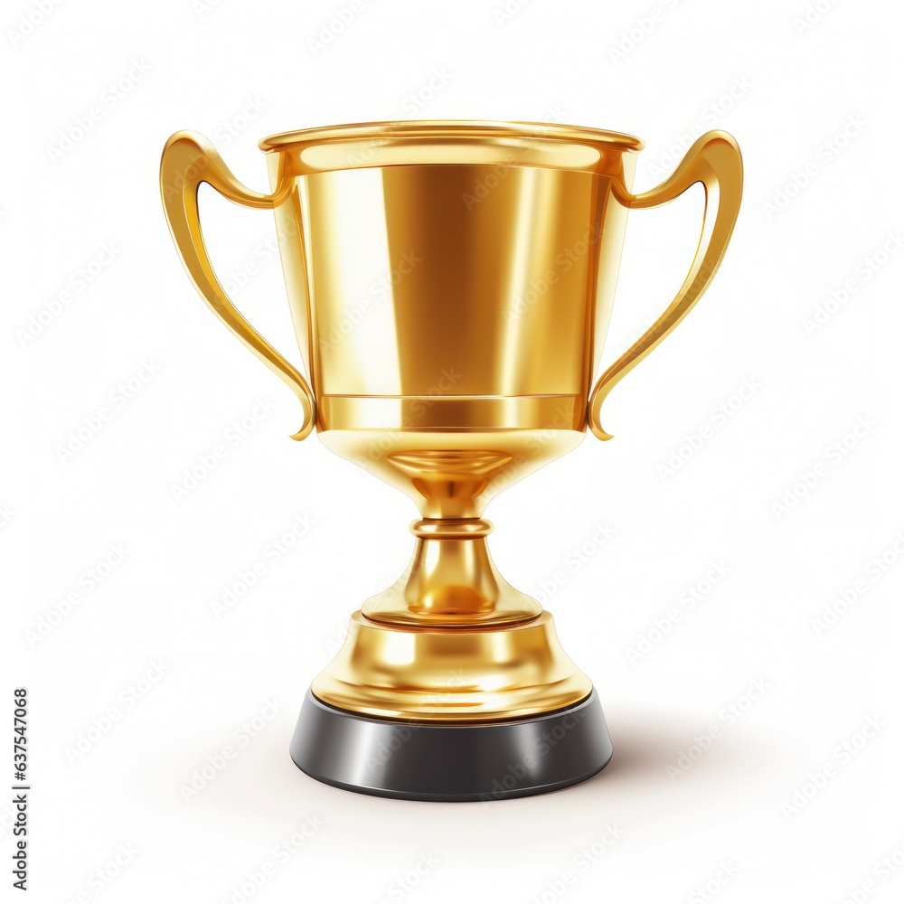 Champion award gold cup isolated Champion award gold cup isolated