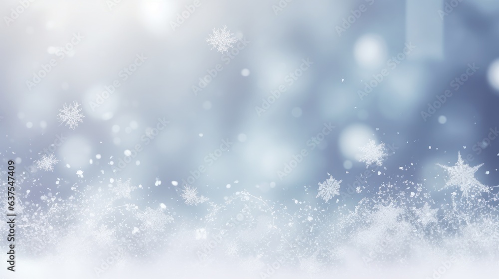 Winter natural background with snowflakes Winter natural background with snowflakes