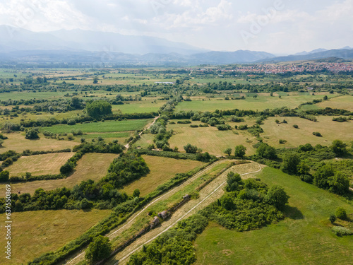 Aerial view of ancient city Nicopolis ad Nestum, Bulgaria