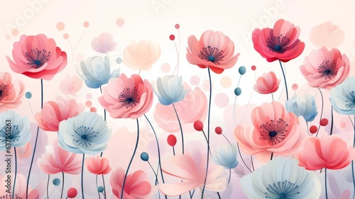 pattern with poppies
