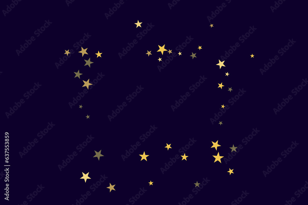 Fototapeta premium Star confetti. Gold casual confetti background. Bright design pattern.