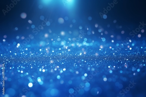 Bokeh background with sparkles of sapphire. Blue defocused sparkles . Wallpaper with crystal drops. © James Ellis