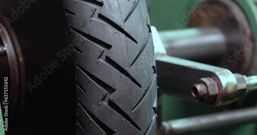 Tire Testing in the factory