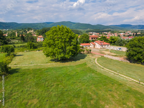 Aerial view of ancient city Nicopolis ad Nestum  Bulgaria