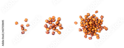 Obraz na płótnie Cherry Stones Isolated, Cherry Core Pile Closeup, Sweet Fruit Kernels, Cherries