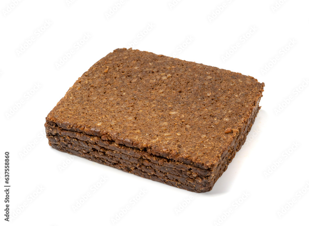 Black Bread Slices Isolated, Brown Organic Cereal Bread Pieces, Sliced Black Loaf Slices, Rye Bread Black Bread Slices Isolated, Brown Organic Cereal Bread Pieces, Sliced Black Loaf Slices, Rye Bread