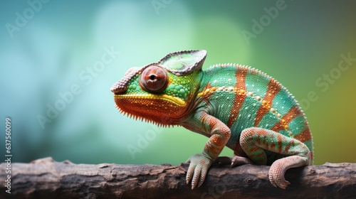 Fényképezés Vivid chameleon background