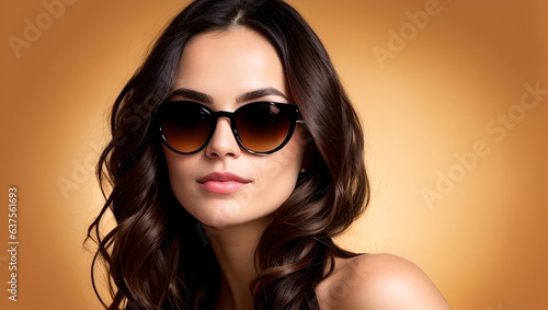 Wallpaper Mural A young woman with beautiful hair, generative AI Torontodigital.ca