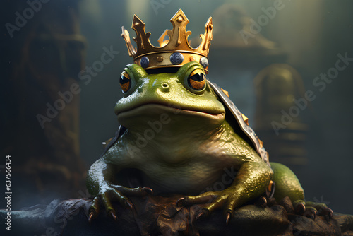 frog with a crown