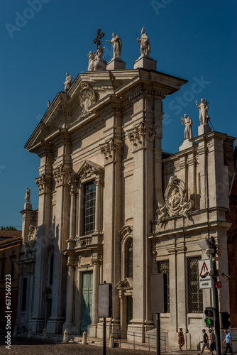 church, historical monuments in the center of mantua