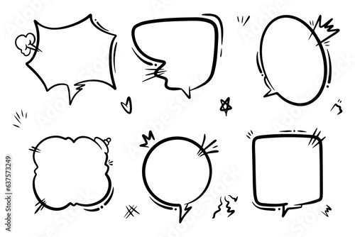 blank text bubbles for comics, banners and more.