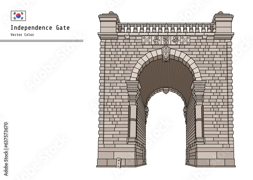 This building is an independent gate built during the Korean Empire. It's an old historical structure.