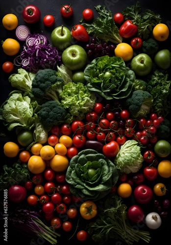 composition of fresh vegetables