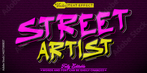 Graffiti Street Artist Editable Text Effect Template
