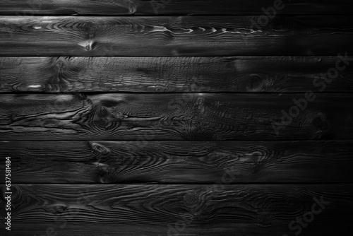 Fotografia Burned hardwood surface. Smoking wood plank background.