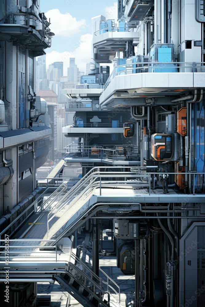 Fototapeta premium Futuristic architecture