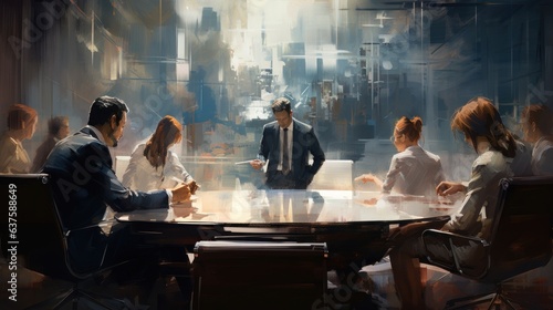 Business meeting in the office