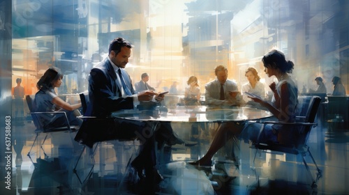 Business meeting in the office