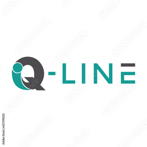 Initial letter IQ modern linked circle round lowercase logo blue gray, The Best Design IQ logo unique modern minimalist simple creative abstract and vector.