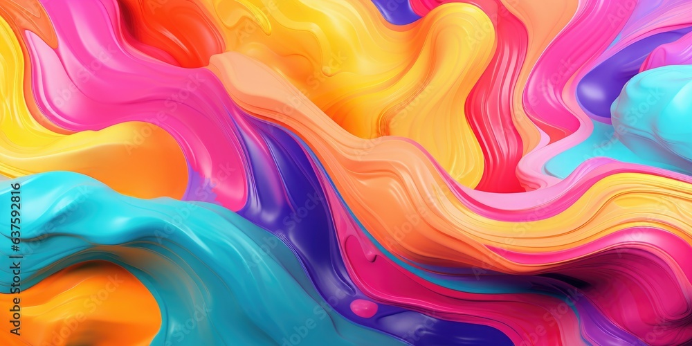 Liquid Colorful Paint Background. Generative AI Liquid Colorful Paint Background. Generative AI