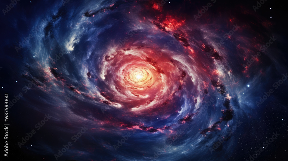 A stunning telescope image appears to capture an entire rotating arm of a galaxy in motion. The arm is a immense peaceful swirl of seemingly countless stars weaving and winding its way through a mural