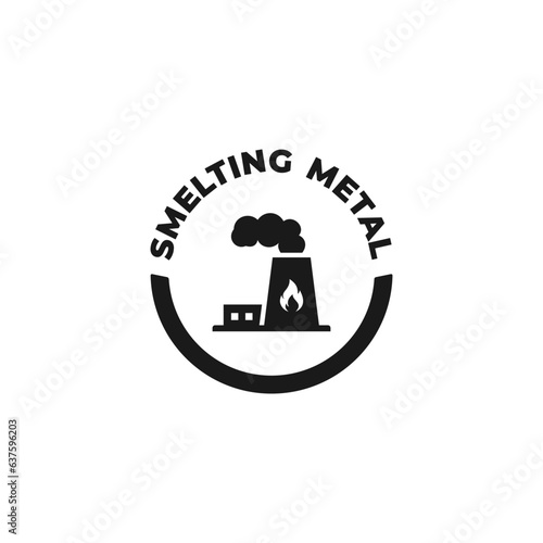 smelting metal icon or smelter icon vector isolated. best smelting metal icon suitable for apps, websites, smelting design element, and more.