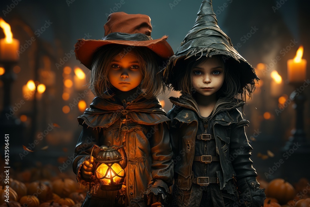 Halloween Horror Nitht: Spooky Costumes, Jack-o'-Lantern Pumpkins, Trick-or-Treat Candy Delights, Ghostly Haunted House, Witchy Fun, Vampire and Zombie Thrills, Skeletons and Spiders in Autumn Views Halloween Horror Nitht: Spooky Costumes, Jack-o'-Lantern Pumpkins, Trick-or-Treat Candy Delights, Ghostly Haunted House, Witchy Fun, Vampire and Zombie Thrills, Skeletons and Spiders in Autumn Views