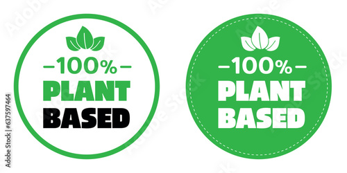 100% Plant based badge
