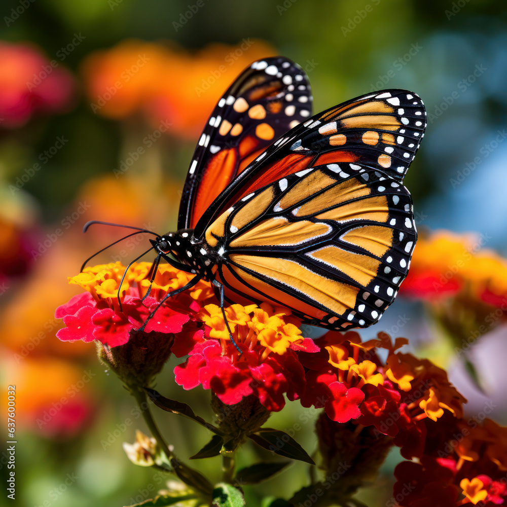 lifestyle photo monarch butterfly sitting on a flower lifestyle photo monarch butterfly sitting on a flower