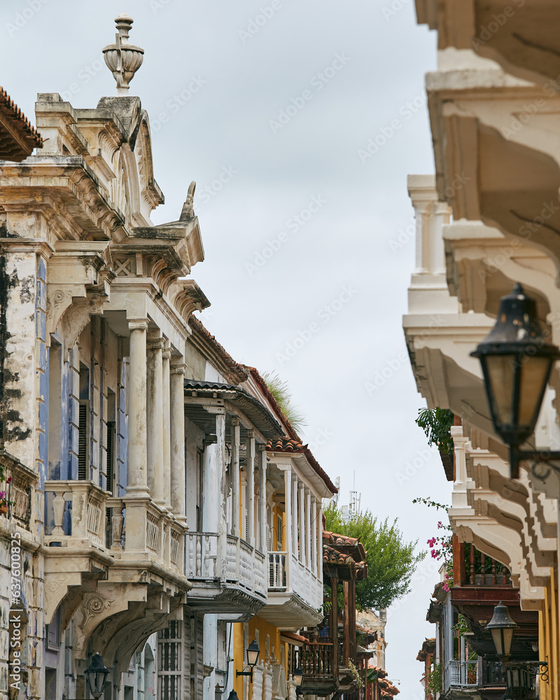 Balcones del centro histórico de Cartagena