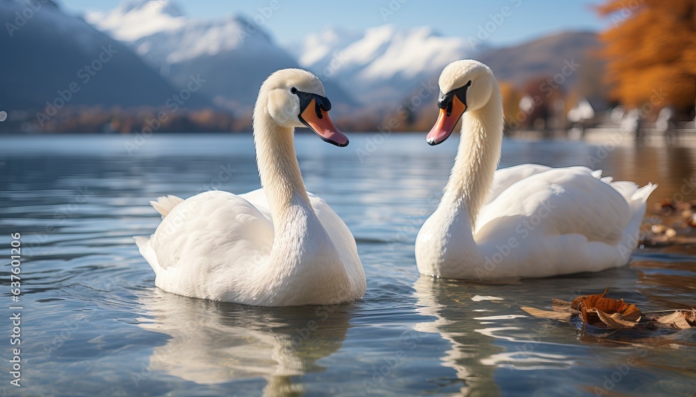two swans on the lake two swans on the lake