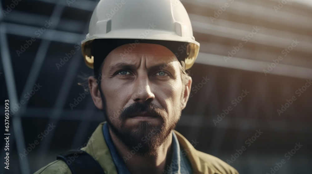 Portait of a constructor worker Portait of a constructor worker